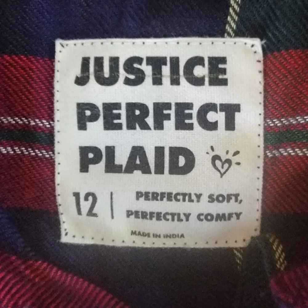 Justice “perfect plaid”